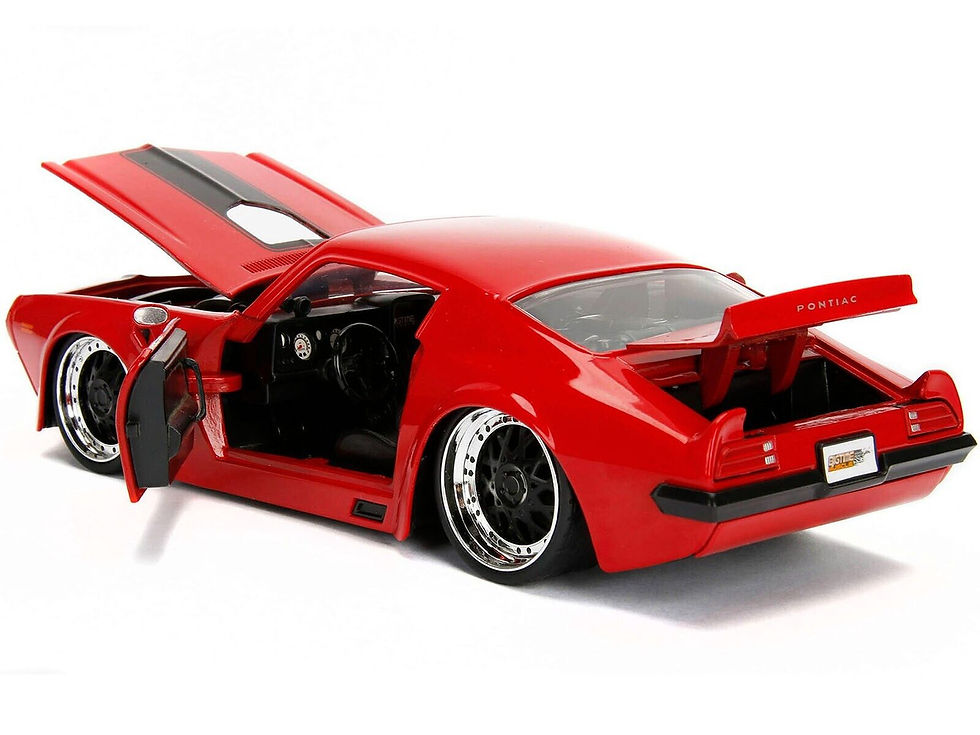 Thumbnail: 1972 PONTIAC FIREBIRD RED BIGTIME MUSCLE 1/24 DIECAST CAR BY JADA TOYS 99582