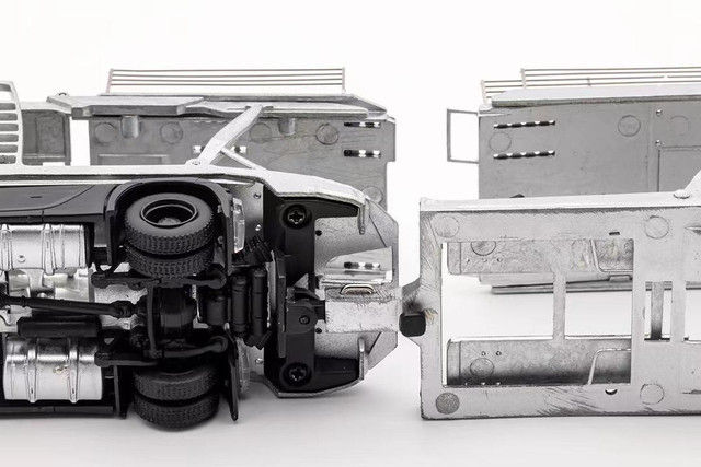 Thumbnail: MERCEDES BENZ BRABUS ACTROS CAR CARRIER TRUCK TRAILER HOLDS 8 CARS 1/64 BY GCD