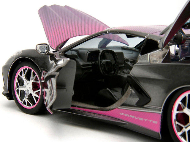 Thumbnail: 2020 CHEVROLET CORVETTE STINGRAY PINK SLIPS 1/24 DIECAST CAR BY JADA TOYS 34848
