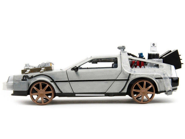 Thumbnail: DELOREAN TIME MACHINE TRAIN VERSION BACK TO THE FUTURE 3 1/24 BY JADA TOYS 34996