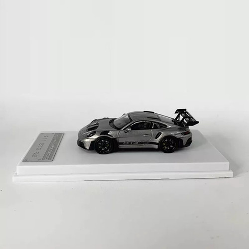 PORSCHE 911 992 GT3 RS GT SILVER GRAY 1/64 SCALE DIECAST CAR MODEL