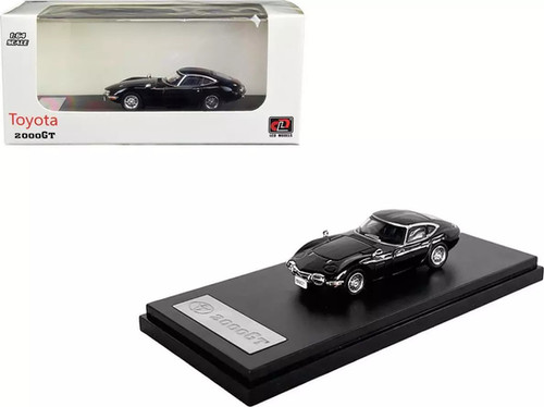 TOYOTA 2000 GT 2000GT BLACK 1/64 SCALE DIECAST CAR MODEL BY LCD