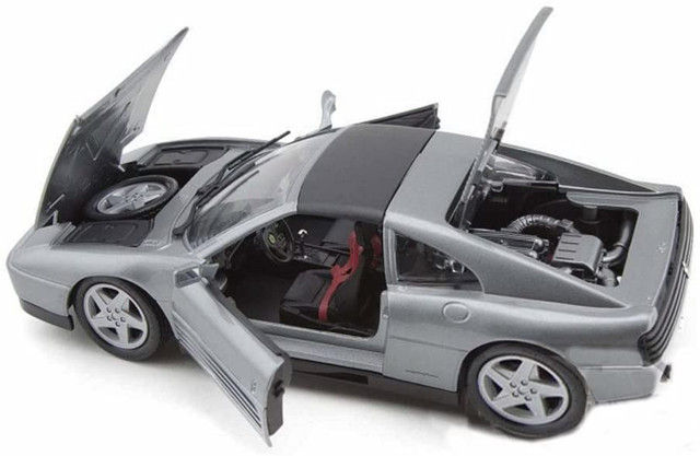 Thumbnail: FERRARI 348TS GRAY 1/18 SCALE DIECAST CAR MODEL BY BBURAGO 16006