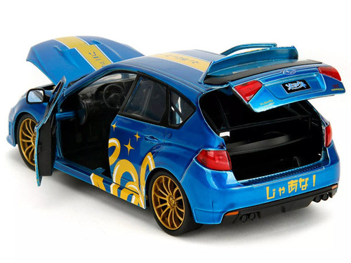 2012 SUBARU IMPREZA WRX STI SONIC HEDGEHOG FIGURE 1/24 CAR