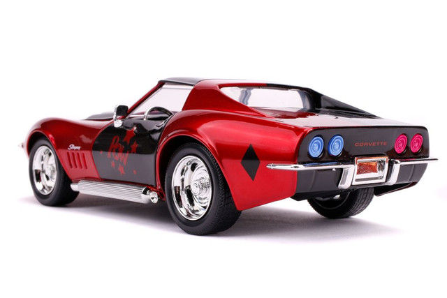 Thumbnail: 1969 CHEVROLET CORVETTE STINGRAY HARLEY QUINN FIGURE 1/24 CAR BY JADA TOYS 31196
