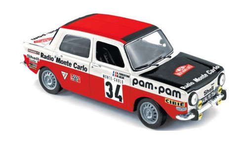 1973 SIMCA 1000 RALLY #34 MONTE CARLO FIORENTINO 1/18 DIECAST CAR