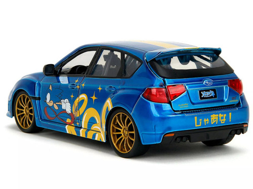 2012 SUBARU IMPREZA WRX STI SONIC HEDGEHOG FIGURE 1/24 CAR