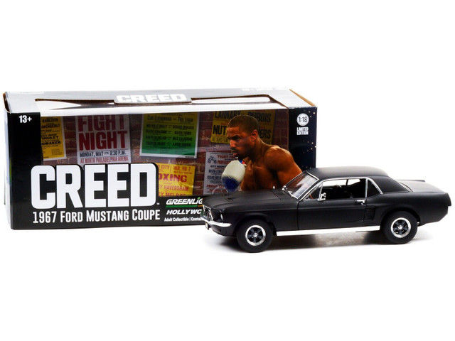 Thumbnail: 1967 FORD MUSTANG ADONIS CREED 1/18 SCALE DIECAST CAR MODEL BY GREENLIGHT 13611