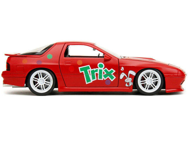 Thumbnail: 1985 MAZDA RX-7 RHD & TRIX RABBIT FIGURE 1/24 DIECAST CAR BY JADA TOYS 32199