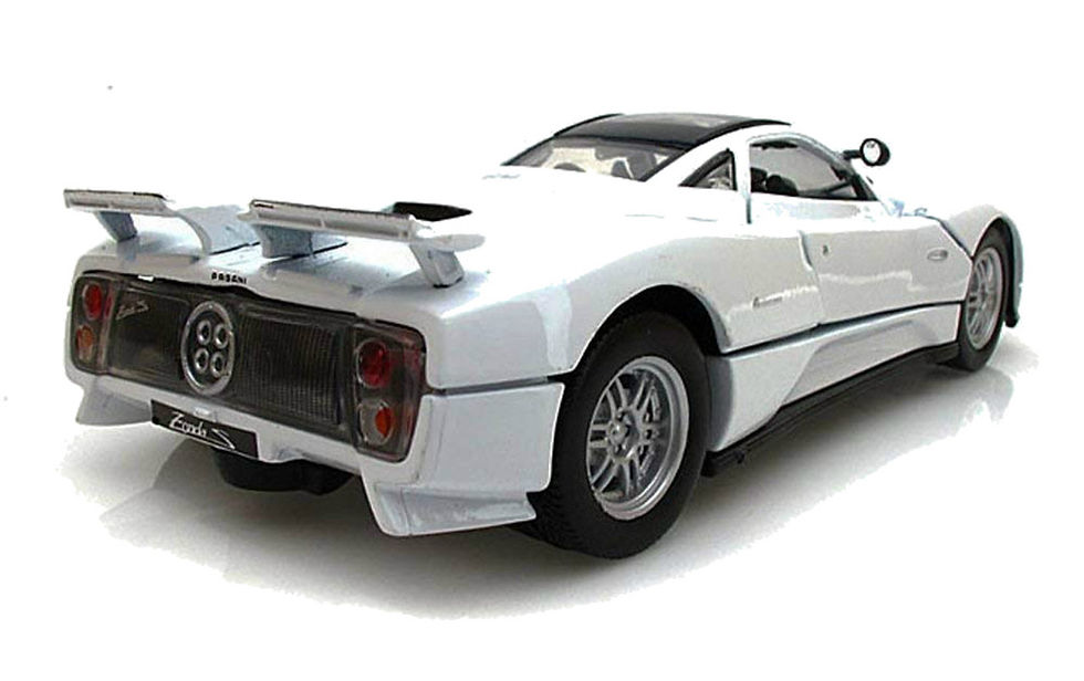 Thumbnail: PAGANI ZONDA C12 WHITE 1/24 SCALE DIECAST CAR MODEL BY MOTOR MAX 73272