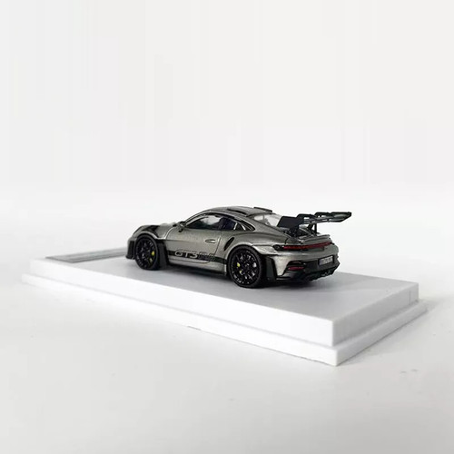 PORSCHE 911 992 GT3 RS GT SILVER GRAY 1/64 SCALE DIECAST CAR MODEL