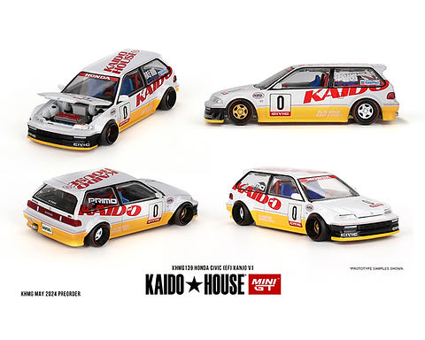 HONDA CIVIC EF KANJO V1 1/64 DIECAST CAR MODEL BY MINI GT KAIDO