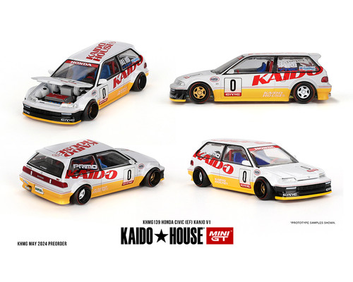 HONDA CIVIC EF KANJO V1 1/64 DIECAST CAR MODEL BY MINI GT KAIDO