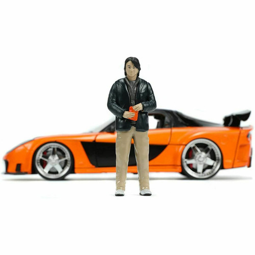 1995 MAZDA RX-7 WIDEBODY FAST & FURIOUS WITH HAN FIGURE 1/24 BY