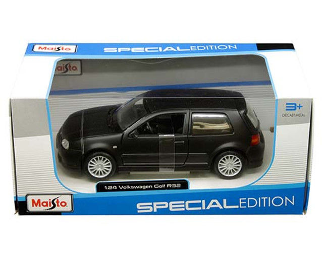 Thumbnail: VOLKSWAGEN GOLF R32 MATT BLACK 1/24 SCALE DIECAST CAR MODEL BY MAISTO 31290