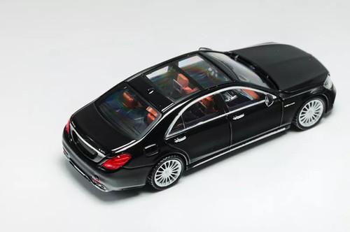 MERCEDES BENZ S65 AMG W222 BLACK 1/64 SCALE DIECAST CAR MODEL BY