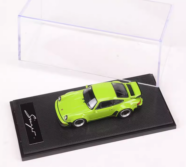 Thumbnail: PORSCHE SINGER TURBO STUDY 930 GREEN WITH REMOVABLE TAIL 1/64 BY RHINO MODELS