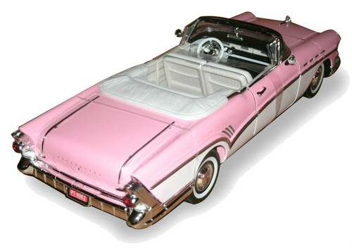 1957 BUICK ROADMASTER PINK 1/18 SCALE DIECAST CAR MODEL BY MOTOR