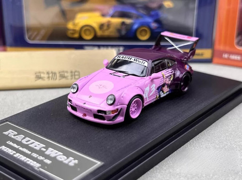 PORSCHE 964 RWB DRAGONBALL Z MAJIN BUU FIGURE 1/64 DIECAST CAR BY