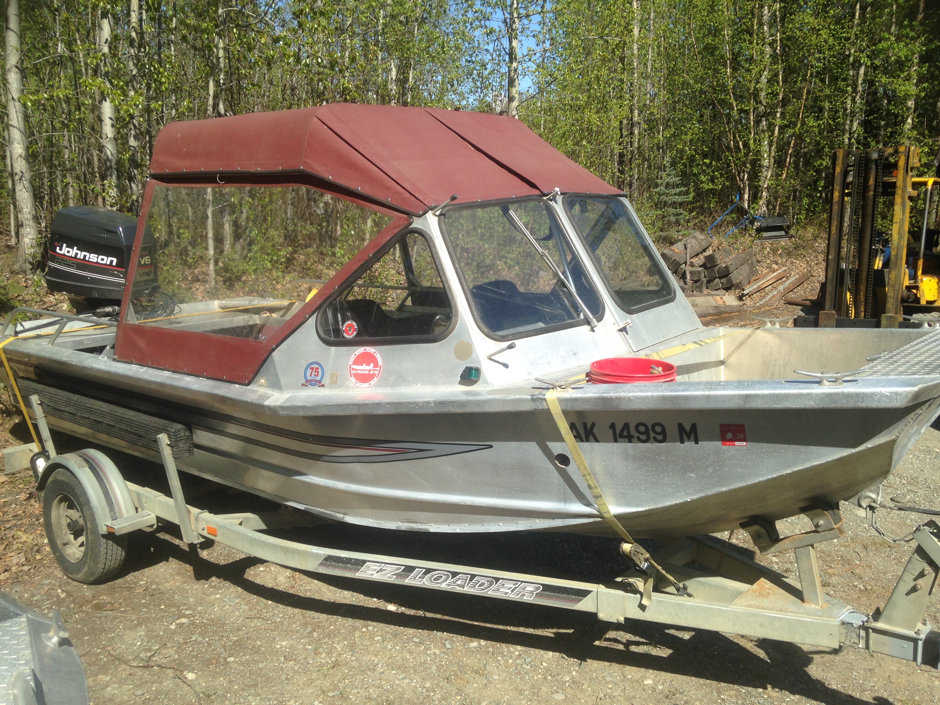 1990 Wooldridge XP 18' outboard Jet boat