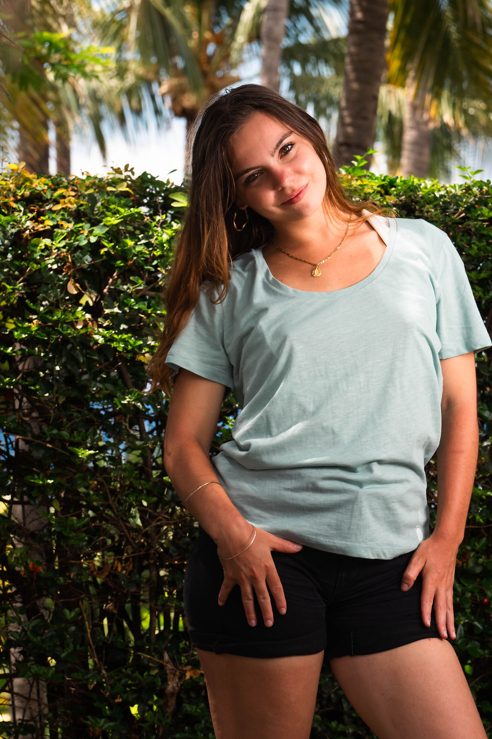 Miniature : T-shirt Réunion Island Femme  – 100% Coton Biologique