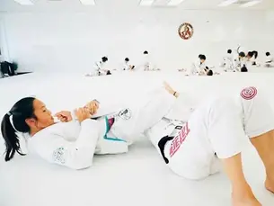 Kids practicing Brazilian Jiu Jitsu in Nashville with focus and teamwork.