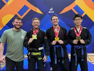 Liberdade Jiu Jitsu students of all ages training together in Nashville