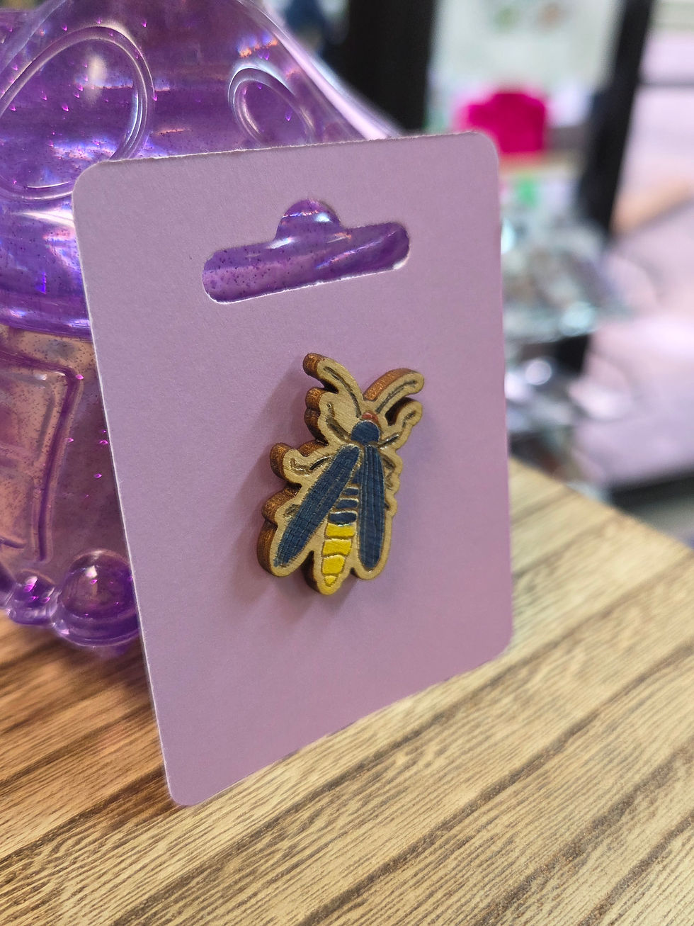 Thumbnail: Firefly | Handmade Wood Pin