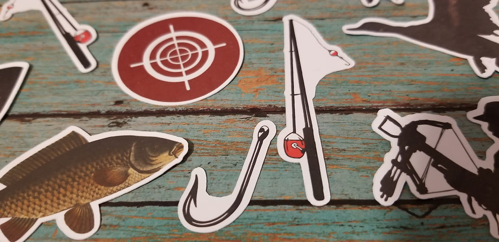 Thumbnail: Hunting and Fishing Enthusiast Stickers (15 Pack)