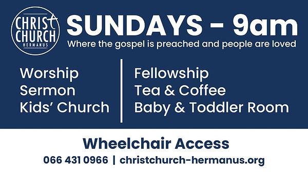 All the details about the church services at Christ Church Hermanus. Join us at 9am on Sundays!
