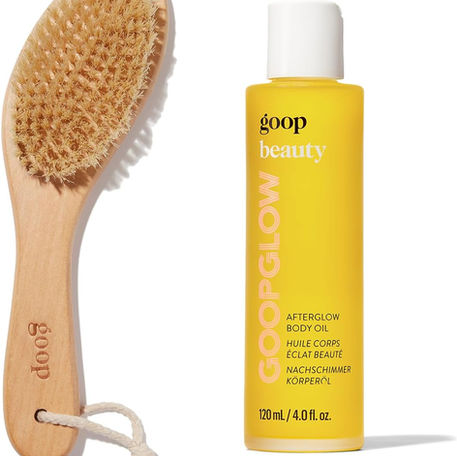Body Oil and Dry Brush Set