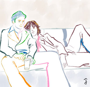 Mikhail Baryshnikov & Mick Jagger