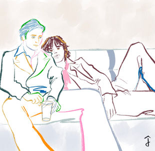 Mikhail Baryshnikov & Mick Jagger