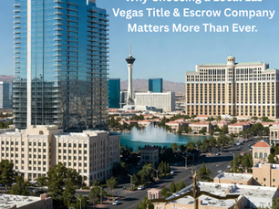 Visual representing the value of using a trusted local Las Vegas title and escrow company for real estate transactions.