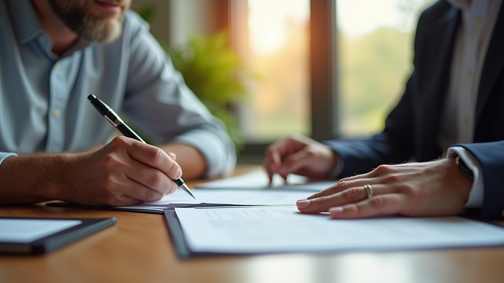 Mobile Notary Henderson NV visiting a client’s home for a real estate closing.