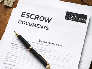 Escrow documents neatly arranged beside a set of house keys, symbolizing readiness for real estate closing.
