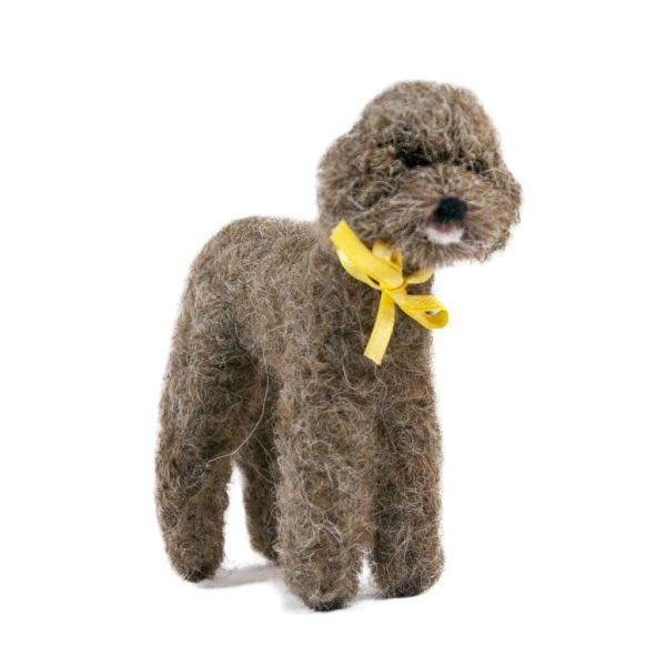 Thumbnail: Doodle Dog - Artisan Hand-Felted Alpaca Sculpture