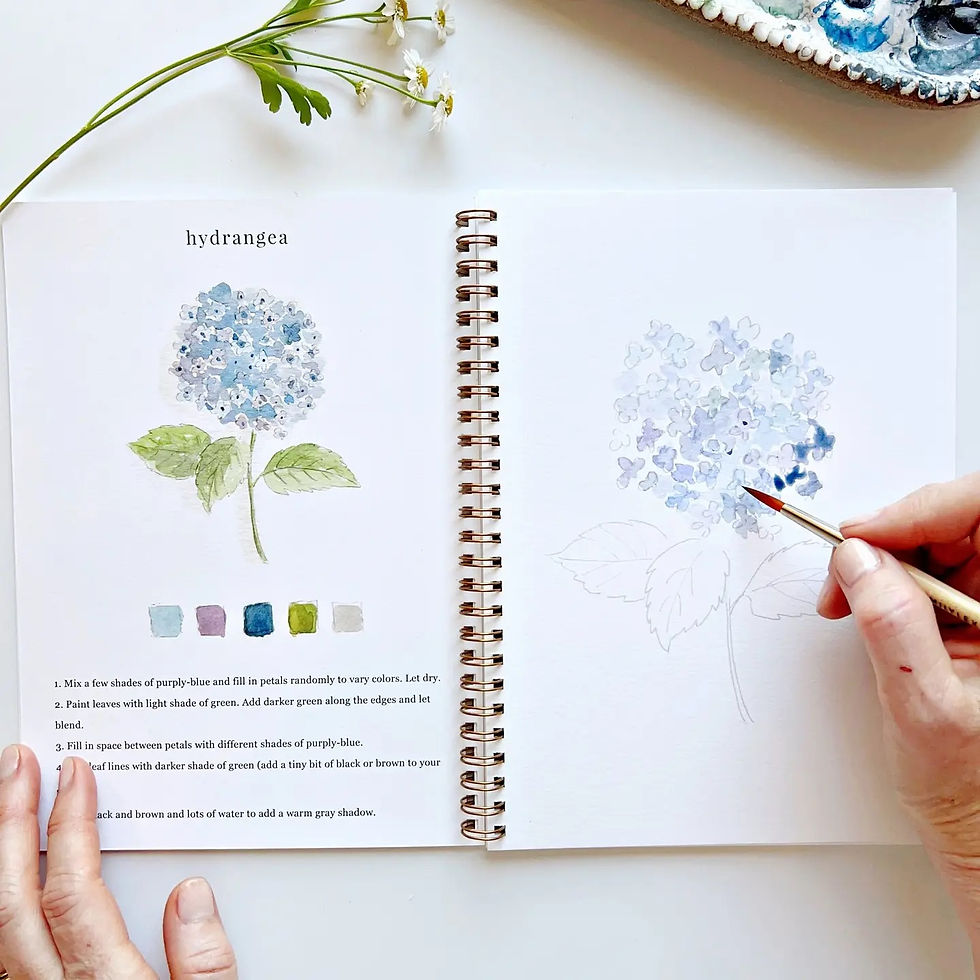 Thumbnail: Flowers Watercolor Workbook