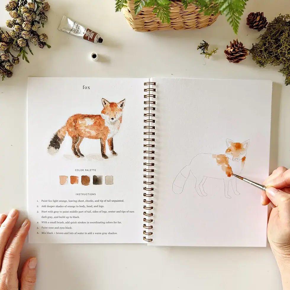 Thumbnail: Woodland Watercolor Workbook