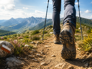 Caminata solidaria entre montañas y naturaleza