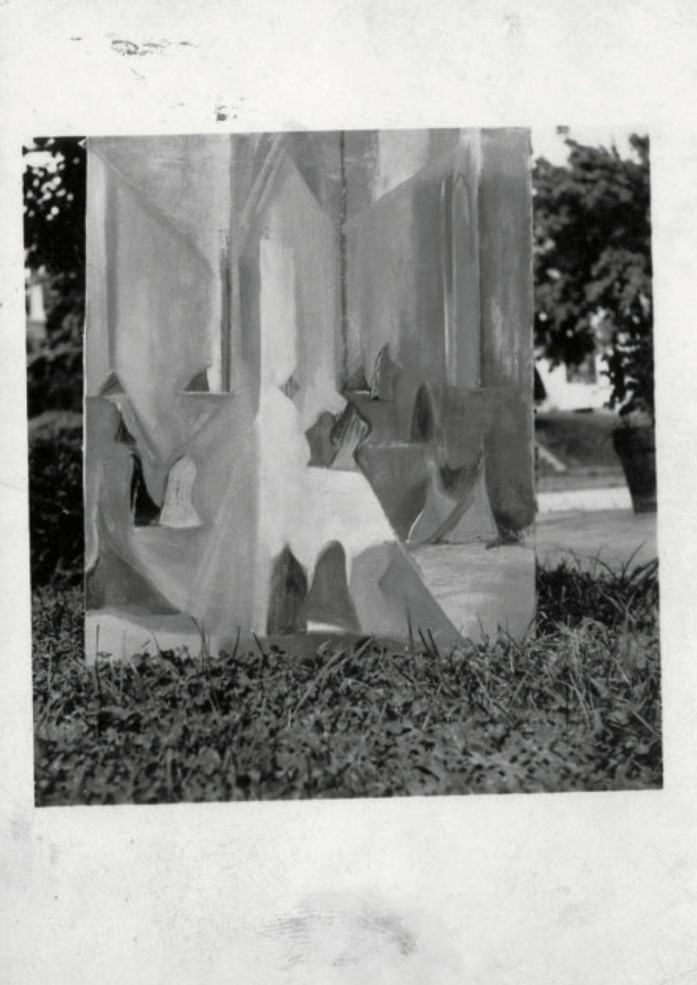 Photograph showing an early work of Shirley Jaffe from 1949
