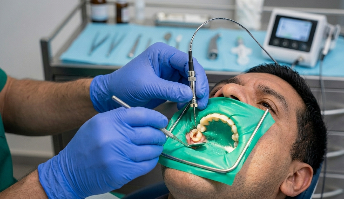 Tratamiento de endodoncia en proceso
