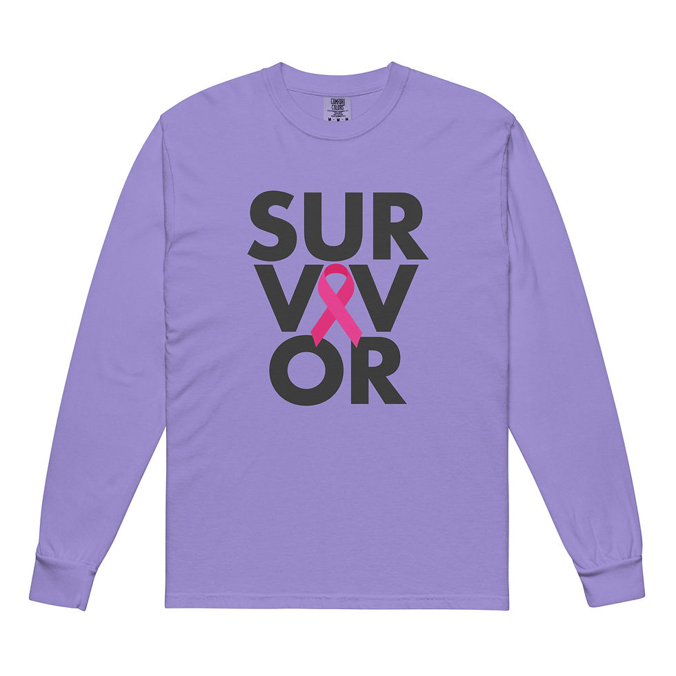 Thumbnail: Breast Cancer Awareness heavyweight long-sleeve shirt