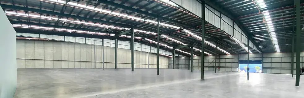 Industrial-grade warehouse floor restoration and high-bay dusting completed by WDCommercial for a high-clearance corporate logistics hub in Port Melbourne 3207.