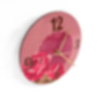 תמונה ממוזערת: שעון קיר למטבח - קוטר 20 ס"מ- איור של ורדים