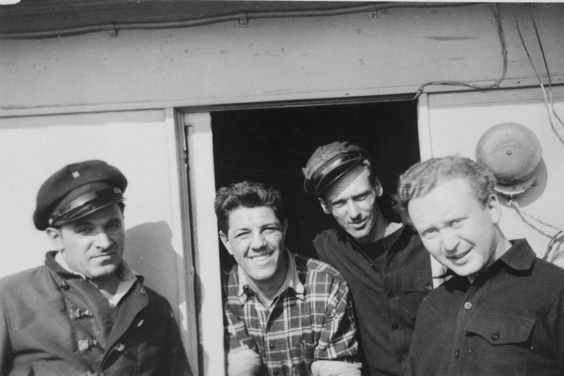 Exodus 1947 crew members; Bill Bernstein is at far right