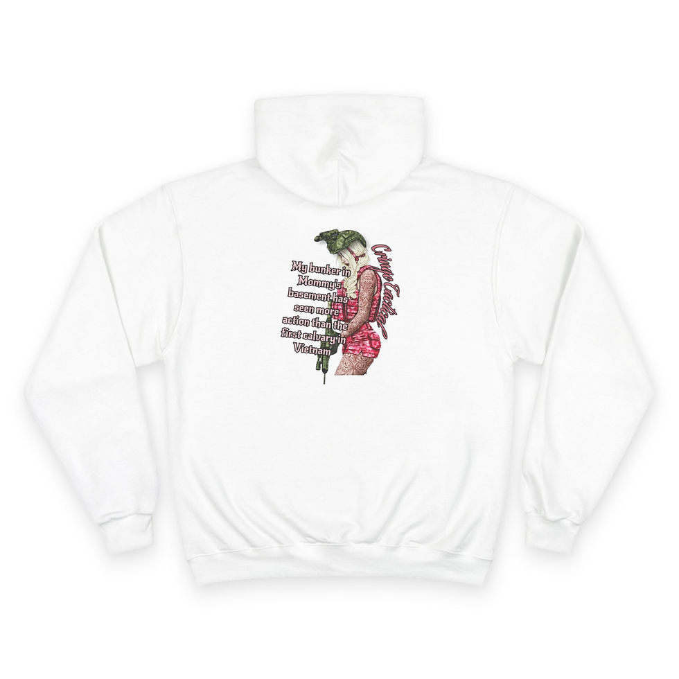 Thumbnail: Mommy's Basement Pinup Girl Hoodie