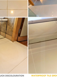 bathroom floor tile grout repair