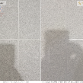 Even grey grout lines tile flooring Singapore