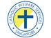 School uniform with logo for CATHOUS WELFARE SE + SINGAPORE SERVICES.